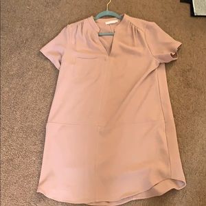 Blush shift dress
